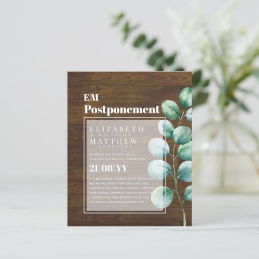 Postponement Eucalyptus Greenery Change of Plans (Stehend Vorderseite)