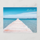 postpuente de la playa de Alcudia en Mallorca Postkarte (Vorderseite)