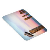 Posts & a Pelican | Fort Myers Beach, Florida Magnet (Rechte Seite)