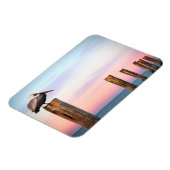 Posts & a Pelican | Fort Myers Beach, Florida Magnet (Linke Seite)