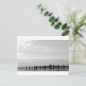 Posts für Schwarz und Weiß Postkarte (Stehend Vorderseite)