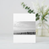 Posts für Schwarz und Weiß Postkarte (Stehend Vorderseite)