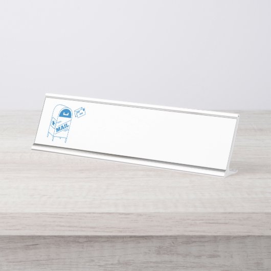 Postsendung Schreibtischnamensplakette (Vorderseite )