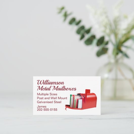 Postsendung Visitenkarte (Stehend Vorderseite)