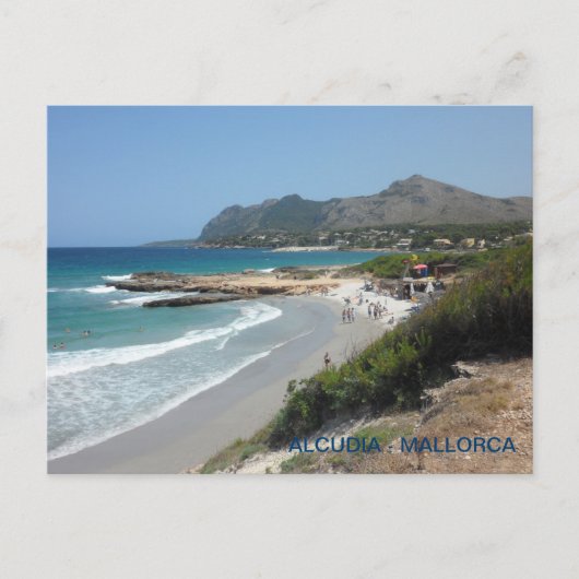 Postspielerin von Alcudia, Mallorca, Mallorca. Postkarte (Vorderseite)