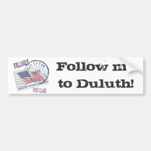 Poststempel Duluth 55812 Autoaufkleber