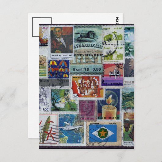 Poststempelbezogene Postkarte (Vorne/Hinten)