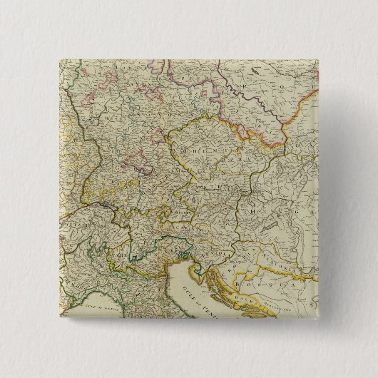Poststraßen Deutschland, Ungarn Button (Vorderseite)