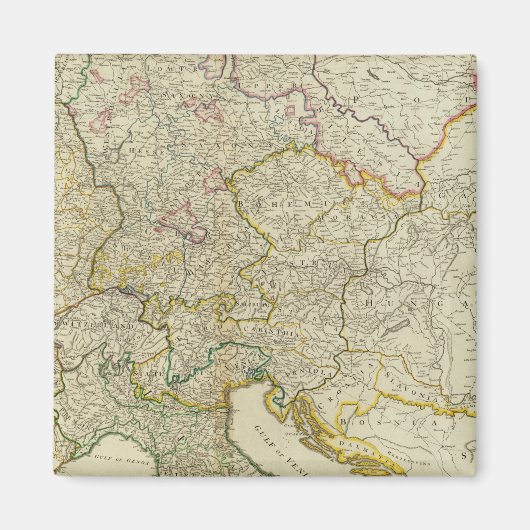 Poststraßen Deutschland, Ungarn Magnet (Vorne)