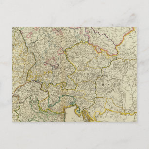 Poststraßen Deutschland, Ungarn Postkarte