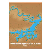 Postsum Kingdom Texas map Fotodruck (Vorne)