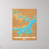 Postsum Kingdom Texas map Leinwanddruck (Vorderseite)