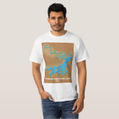 Postsum Kingdom Texas map T-Shirt (Vorne ganz)