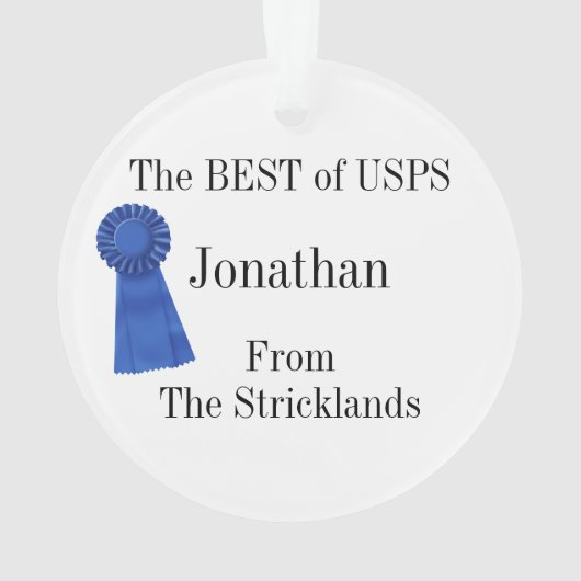 Postträger - Mailman Ornament (Rückseite)