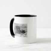 Postträger mit "United Mail"-Automobil Tasse (Vorderseite Links)