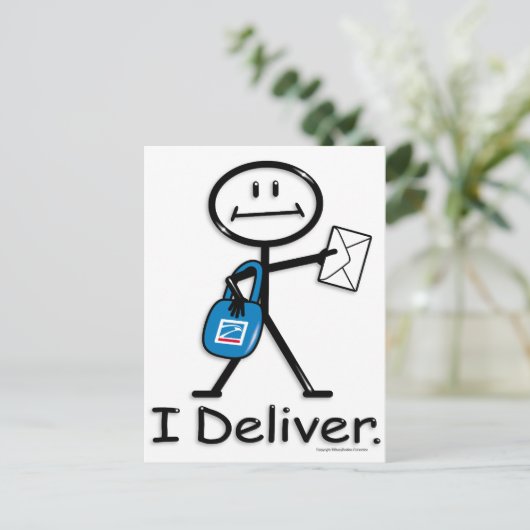 Postträger Postkarte (Stehend Vorderseite)