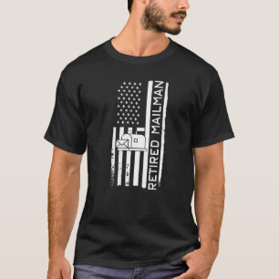 Postträger Retro Vintag Postarbeiter USA Fl T-Shirt