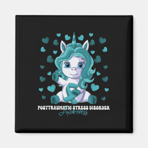 Posttraumatische Belastungsstörung Monat Aquamarin Magnet