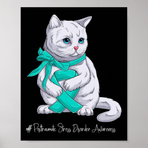 Posttraumatische Belastungsstörung Monat Aquamarin Poster
