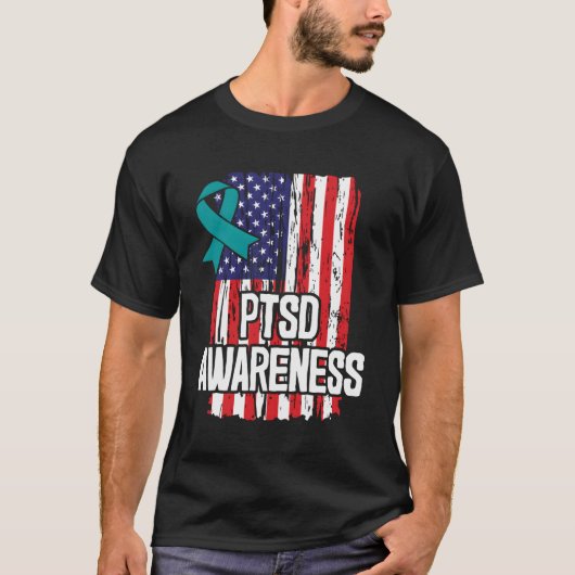 Posttraumatische Stressstörung Ptsd Bewusstsein T-Shirt (Vorderseite)