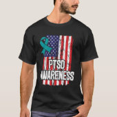 Posttraumatische Stressstörung Ptsd Bewusstsein T-Shirt (Vorderseite)