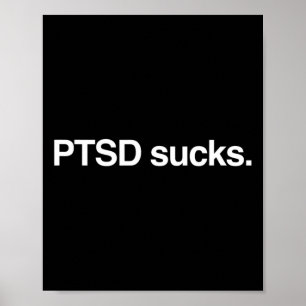 Posttraumatisches Stress Ptsd-Bewusstsein Poster