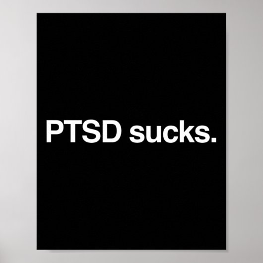 Posttraumatisches Stress Ptsd-Bewusstsein Poster (Vorne)