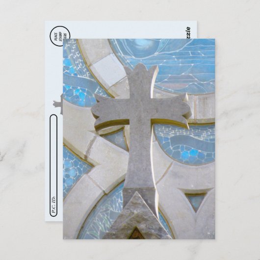 Postübergabe - Christliche Kreuzkarte Postkarte (Vorne/Hinten)
