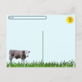 Postübergabe - Dieser Bull bedeutet Visitenkarte Postkarte (Rückseite)
