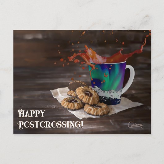 Postübergabe-Kaffee - Postkarte (Vorderseite)