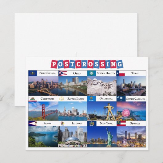 Postübergabe Postkarte (Vorne/Hinten)