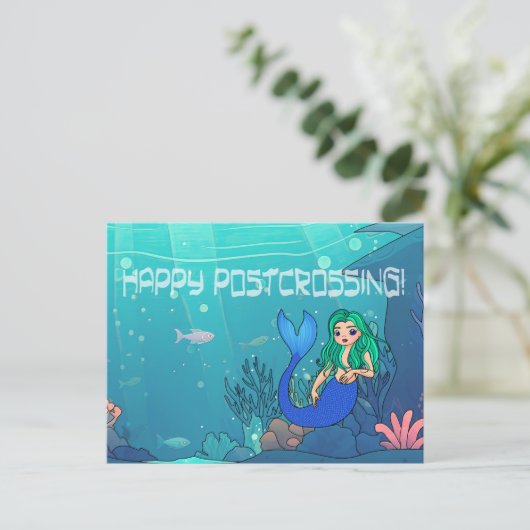 Postübergang Mermaid - Postkarte (Stehend Vorderseite)