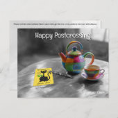 Postübergang Tee - Postkarte (Vorne/Hinten)