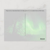 Postüberqueren der Nordlichter 2 - Postkarte (Rückseite)