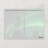 Postüberqueren der Nordlichter 4 - Postkarte (Rückseite)