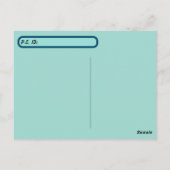 Postüberqueren von Florida Manatee and Baby w ID B Postkarte (Rückseite)