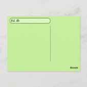 Postüberqueren von Queen Butterfly & Monarch mit I Postkarte (Rückseite)