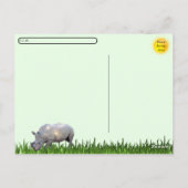 Postüberqueren von Rhinoceros Postkarte (Rückseite)