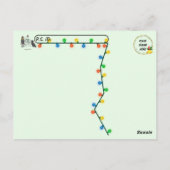 Postüberqueren von Santa Paws - Das glückliche Wei Postkarte (Rückseite)