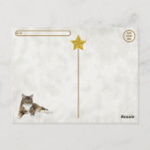 Postüberquerung - Alberne Katzenjacke-Pose - Annie Postkarte (Rückseite)