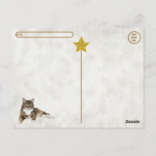 Postüberquerung - Alberne Katzenjacke-Pose - Annie Postkarte (Rückseite)