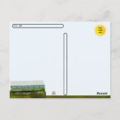 Postüberquerung - Anstrich Postkarte (Rückseite)