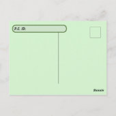 Postüberquerung - Bild einer Löwe Postkarte (Rückseite)