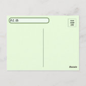 Postüberquerung Bild eines Adorable Baby Raccoon Postkarte (Rückseite)