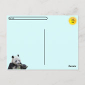Postüberquerung Bild eines Riesenpanda Postkarte (Rückseite)