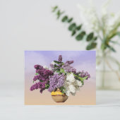 Postüberquerung - Bouquet von Lilacs Feiertagspostkarte (Stehend Vorderseite)