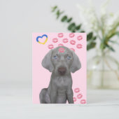 Postüberquerung - Brooklyn, die Hundeküsse Postkar Postkarte (Stehend Vorderseite)