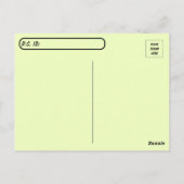 Postüberquerung Cheetah Cub Postkarte (Rückseite)