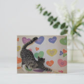 Postüberquerung - Das Herz der Katze für die Disku Postkarte (Stehend Vorderseite)