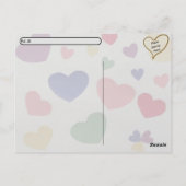 Postüberquerung - Das Herz der Katze für die Disku Postkarte (Rückseite)